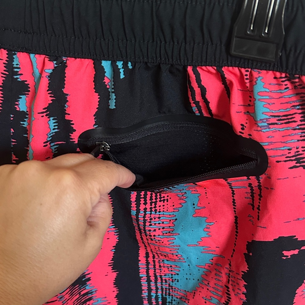 Fabletics Pink and Black Athletic Shorts - Picture 3 of 4
